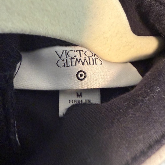 Victor Glemaud x Target Women’s Medium Black White Piping Funnel Neck Sweatshirt - Picture 3 of 6